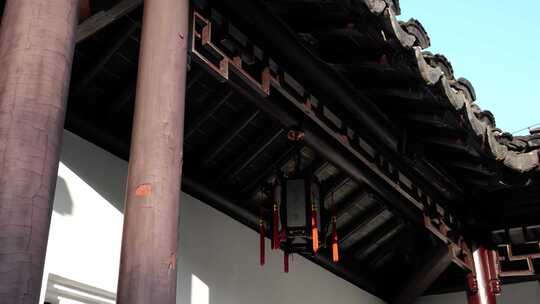 南京瞻园中国四大名园之一建筑细节风光