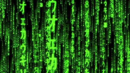 计算机绿色数据代码科技