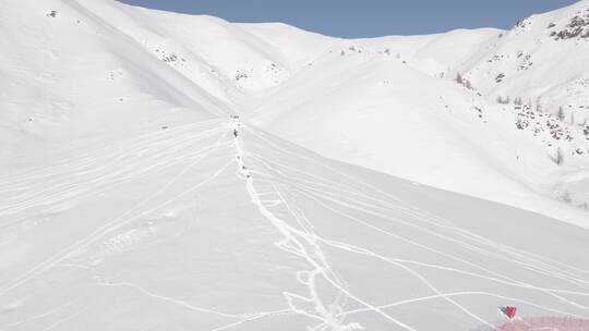 新疆滑雪4K航拍