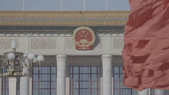 天安门红旗 红旗飘扬 新中国视频素材模板下载