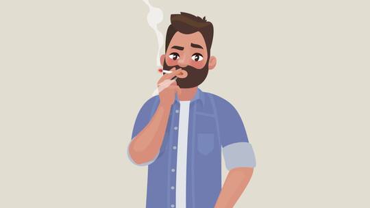 mg动画  男人 抽烟 公共场所吸烟 禁止抽烟