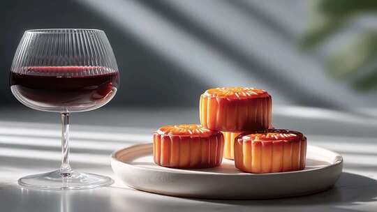 中秋月饼与红酒的味蕾碰撞