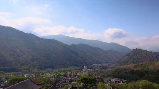 寺庙寺院祈福禅修禅意风景意境古建筑素材视频素材模板下载