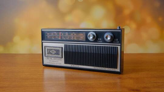 老式收音机 收听广播 听收音机