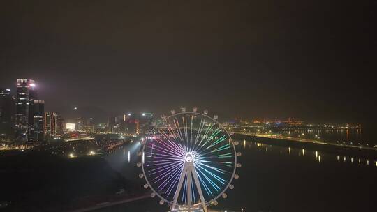 深圳欢乐港湾摩天轮夜景