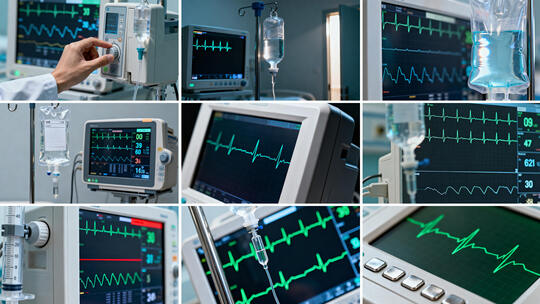 医院输液心电图 心电监护仪医疗设备