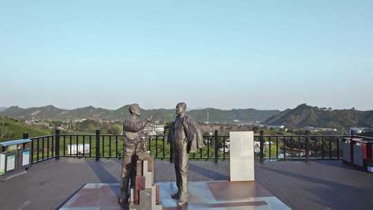 安吉白茶观景平台石碑视频素材模板下载