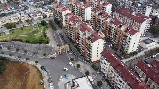 航拍湖北宜昌西陵区城区建设