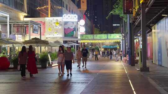 成都东郊记忆夜景城市风光实时