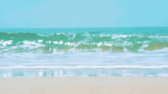 东山岛海滩风光南门湾海浪慢镜头