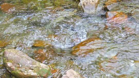 农村大山河流溪水水流小溪山涧