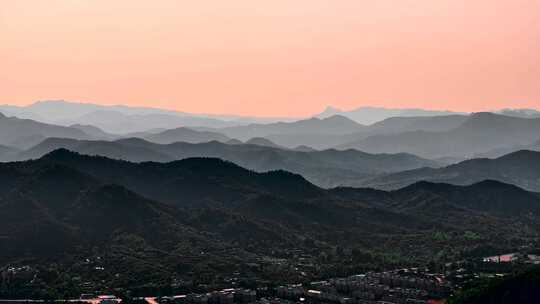 大气日出航拍