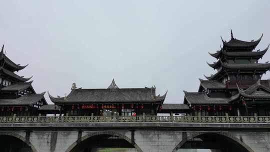 罗江廊桥、城市水域、古色古韵