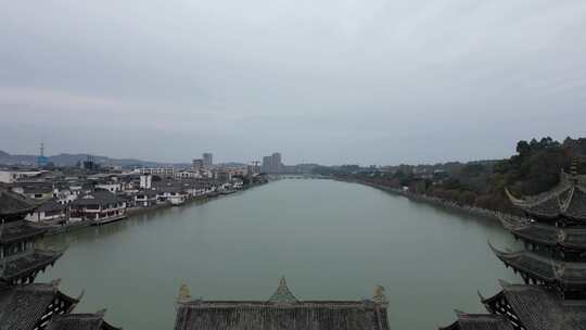 罗江廊桥、城市水域、古色古韵