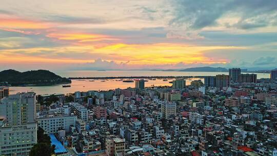 汕尾海岸线日落