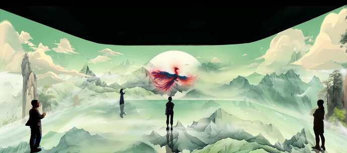 山海经-青鸟沉浸式空间效果