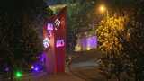 天津棉三创意街区夜景航拍高清在线视频素材下载