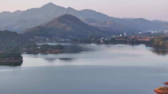 信丰油山走马垅水库航拍