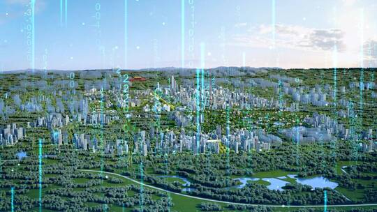 数字城市数字北京AE视频素材教程下载