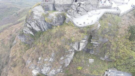 航拍湖南南岳衡山5A景区