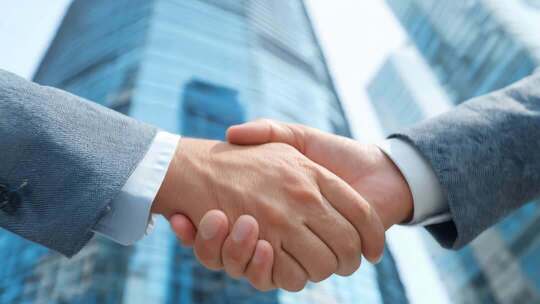 商务合作商务人士商务签约商务握手商务办公