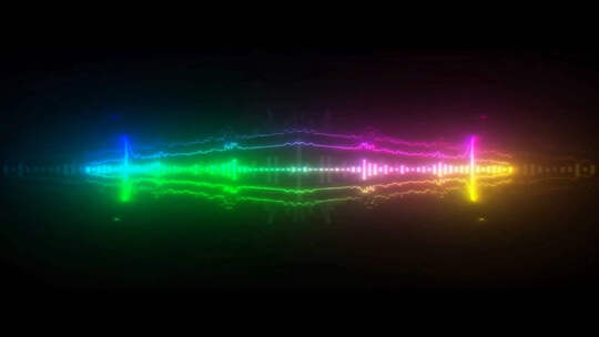 霓虹音频可视化节奏跳动带通道