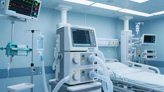 医院ICU病房医疗设备生命监护场景