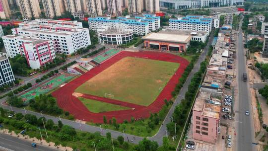 视频合集学校延时航拍