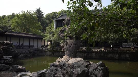 杭州西湖景区文澜阁风景