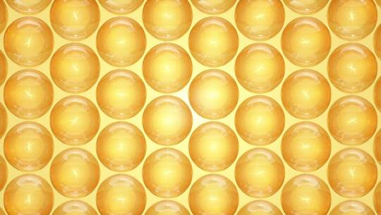 金色小球释放粒子线抽象美容护肤3D素材