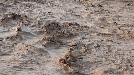 实拍暴雨后洪水 山洪  泥石流