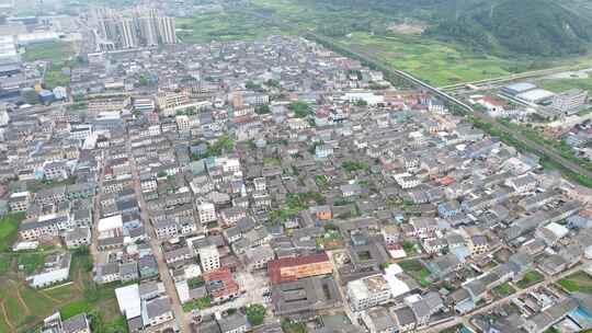 乡村房屋村落风景航拍