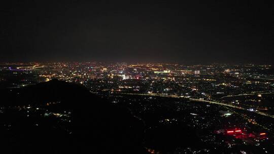 泉州大景500米高空航拍泉州市区夜景城市