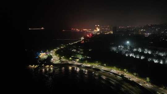 烟台海边夜景