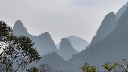 桂林阳朔/自然山水/山峦叠嶂//4KHD