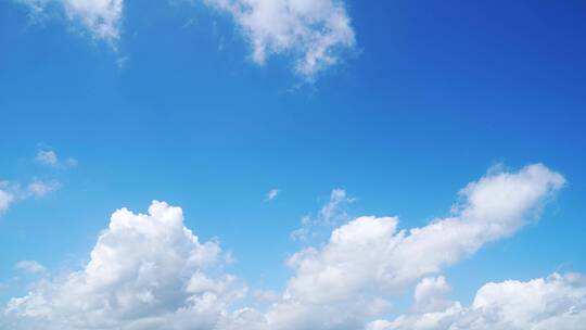 天空白云延时小清新唯美蓝天晴天云朵飘动
