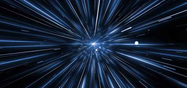 科技流星粒子穿梭隧道