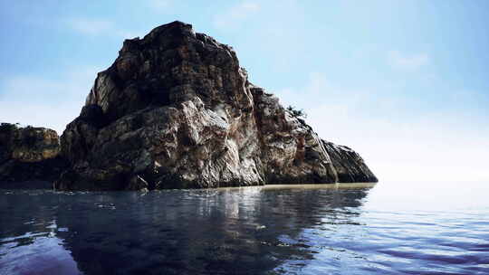 太平洋西海岸岩石海岸上崎岖的岩石
