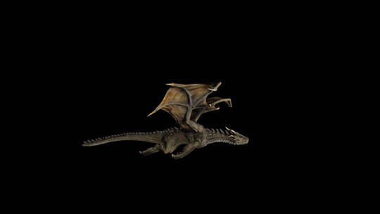 龙 翼龙 恐龙 神兽 神话 cg 三维视频素材模板下载