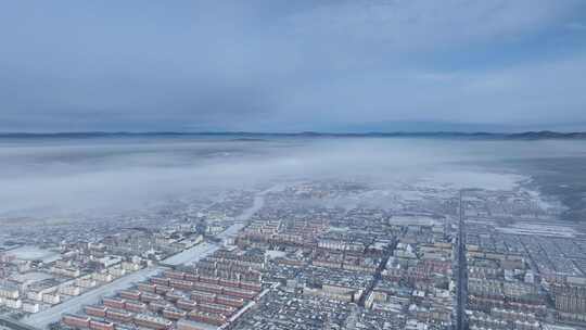 最冷城市根河城市风光