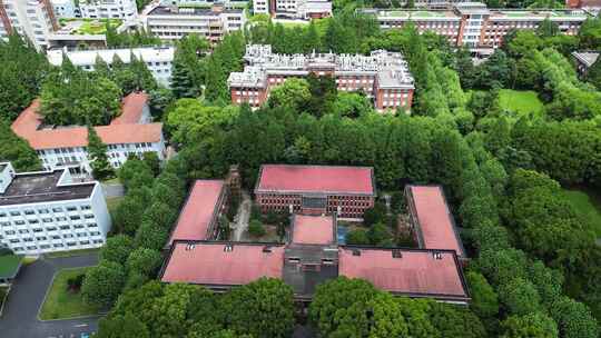 上海复旦大学邯郸校区航拍