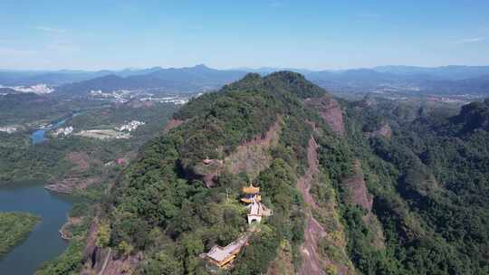 祖国大好河山广东丹霞山5A景区航拍