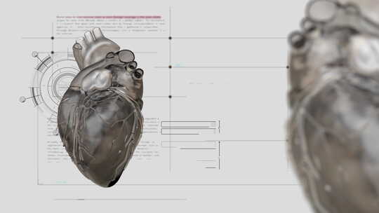 数据化全息风格的医疗卫生人体器官视频素材
