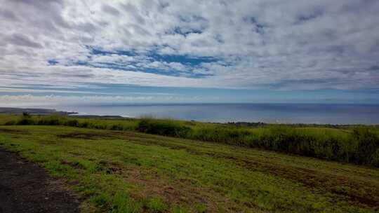 雨天和雾天，夏威夷考艾岛怀米亚峡谷的观景