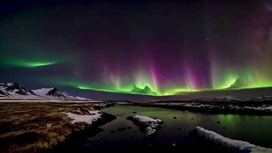 冰岛 极光