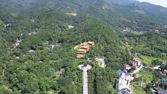 南岳衡山万寿大鼎福寿寺航拍