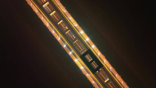 卢浦大桥夜景航拍合集