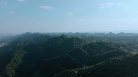 航拍山峰山脉