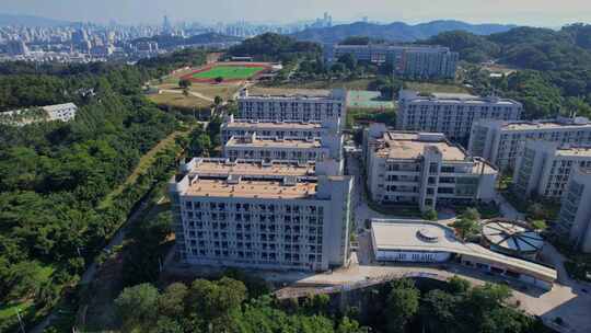 航拍福州大学铜盘校区