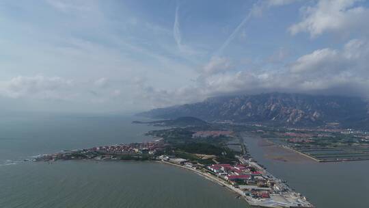 航拍崂山风景